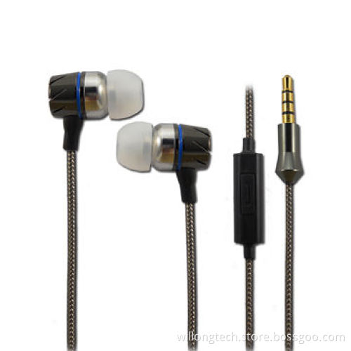 Braided Cable Earphones with Good Sound and Fashionable for Buyer